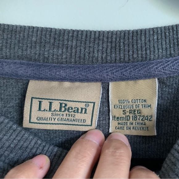 Vintage LL Bean Sweatshirt waffle - Picture 4 of 7